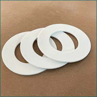 Joint d'étanchéité plat en PTFE blanc (Téflon) résistant aux hautes températures, pièces moulées par injection plastique pour raccords à bride