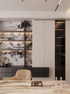 Mueble de Madera Decorativo de Lujo Personalizado de Fábrica, Mueble de Almacenamiento Abierto, Diseño Modular que Ahorra Espacio, Moderno y Minimalista para Interiores - Product Image 2