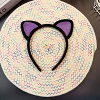 Serre-tête en peluche avec oreilles de chat mignonnes, version coréenne, pour Halloween et spectacles, accessoire de tête pour festival