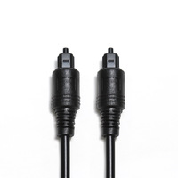Câble audio numérique à fibre optique à livraison rapide OD4.0MM 1 cœur plaqué or MÂLE-MÂLE Toslink pour projecteur HDTV