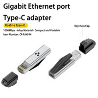 Adaptador USB C a Ethernet, Tipo-C a RJ45 Macho, Tarjeta de Red Gigabit de 1Gbps, Portátil para Laptops y Teléfonos
