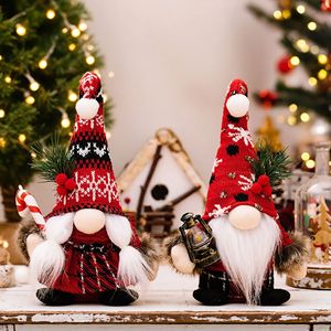 Merry Christmas <b>Decorations</b> Christmas Knitted Faceless Doll Gnomes Plush Figurine Ornament <b>New</b> <b>Year</b> Party Home Decor - Product Image 1