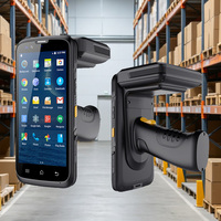جهاز PDA صناعي محمول بنظام أندرويد مقاس 5.72 بوصة مع قارئ RFID UHF وماسح الباركود وجامع البيانات ومستشعر بصمة الإصبع مدمج
