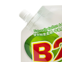 Pochette imprimée personnalisée avec bec de recharge de savon liquide emballage sac de détergent à lessive en plastique avec poignée