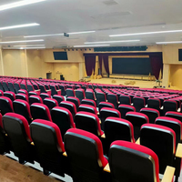 Lutrins d'église, auditoriums d'école et de théâtre sièges pliants salles de conférences luxueuses tables et chaises en rangée