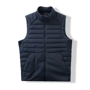Veste d'hiver en duvet de canard blanc neutre, personnalisable avec logo, imperméable et résistante à l'usure, col montant, vente en gros - Product Image 2
