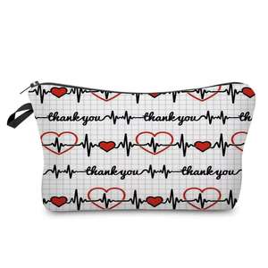Multi Cartoon Zipper Makeup Bag Medium Capacity Polyester Fashion Cosmetic Bag for Nurse <b>Travel</b> for Organizer <b>Pouch</b> for - Product Image 2