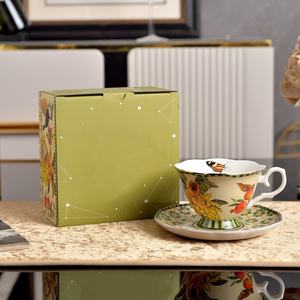 Taza y Platillo de Porcelana China con Diseño de Dibujos Animados en Color Personalizado, Ecológicos, con Caja de Regalo y Tapa con Botón a Presión para Regalos Empresariales - Product Image 5