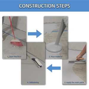 Système de revêtement professionnel pour béton Blue Kingfisher : Époxy auto-améliorant avec effet auto-nivelant et effet pierre pour intérieur/extérieur - Product Image 5