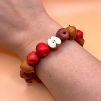 Instagram-stijl plastic hars imitatie fruit kralen armband appel citroen bosbes sinaasappel ketting