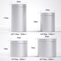Pot en aluminium haut de gamme pour compléments alimentaires, design de flacon de complément premium pour l'emballage de compléments alimentaires et de produits nutritionnels