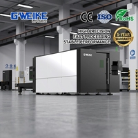 Machine de découpe laser à fibre pour tôles d'acier inoxydable G.WEIKE avec garantie de 5 ans, CNC, IA, entièrement encastrée, Cypcut, Yaskawa, HIWIN