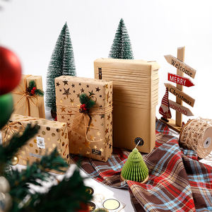 Wholesale 80g <b>Kraft</b> <b>Paper</b> 43*300cm <b>Christmas</b> Gift Luxury Custom Packaging <b>Wrapping</b> <b>Paper</b> Roll - Product Image 6