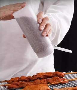 Bouteille d'assaisonnement LDPE Soft Squeeze Salt Pepper Scrubs Bouteille d'assaisonnement Bouteille shaker 400ml 600ml Fournitures de cuisine BBQ Bouteilles d'assaisonnement - Product Image 3