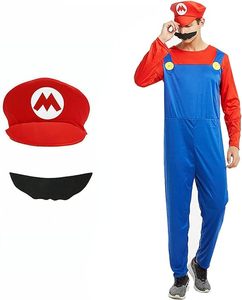 Nuevo traje de disfraz de Mario Luigi <span class=keywords><strong>Bros</strong></span> Plumber <span class=keywords><strong>Brothers</strong></span> para hombre adulto - Product Image 4