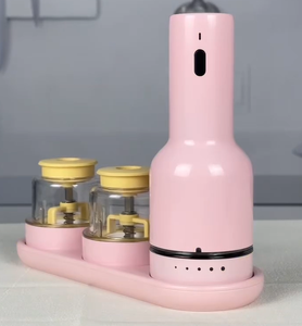 Nuevo Juego de Molinillos de <span class=keywords><strong>Sal</strong></span> y Pimienta Eléctricos Automáticos Recargables por USB de Acero Inoxidable Ajustables para Cocina con 2 Cápsulas de Cambio Rápido - Product Image 2