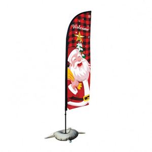 Bandera de Plumas Personalizada con Logotipo, Portátil, de Doble Cara, para Exteriores, con Soporte, para Ferias Comerciales y Promociones - Product Image 3