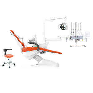 Fauteuil dentaire électrique Hori R5 avec crachoir intégré, version montée sur le dessus, fauteuil simple, blanc, Foshan Guangdong - Product Image 2