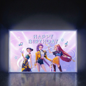 Póster Decorativo <span class=keywords><strong>de</strong></span> Poliéster con Impresión Digital <span class=keywords><strong>de</strong></span> Bangfa Hot KPop Demon Hunters, Decoración <span class=keywords><strong>para</strong></span> Fiestas <span class=keywords><strong>de</strong></span> <span class=keywords><strong>Cumpleaños</strong></span>, Decoración <span class=keywords><strong>para</strong></span> Bebés - Product Image 3