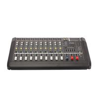 Gooermi PMX-1202D Mixeur de puissance 10 canaux de haute qualité avec interface USB, amplificateur pour la musique à domicile et le karaoké