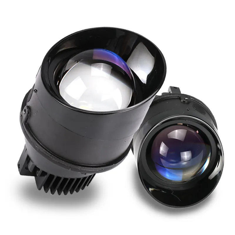 3 inch triple colors Laser Fog Lights 55W BI LED Fog Projector Lens for Auto Lighting System