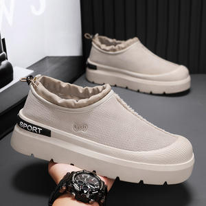 Zapatillas de lona con plataforma y suela gruesa, estilo exportación para hombre, transpirables, de malla, sin cordones, informales, para verano, modelo 02 - Product Image 1