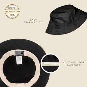 Unisex Solid Cotton Bucket Hat Caps Wholesale Custom Embroidery Logo Outdoor <b>Sunscreen</b> Flat Top for Kids and Fishermen - Product Image 2