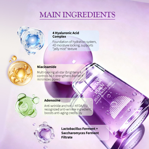 Venta al por mayor: Nueva Bruma Facial Coreana de Caviar PDRN Jelly 50ml - Hidratante, Reparadora, Iluminadora y Reafirmante. Suministro a Granel para Salones de Belleza. - Product Image 3