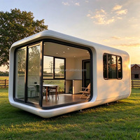 Cabine d'hôtel capsule HFBH préfabriquée pliable, maison modulaire préfabriquée, maison conteneur, maison extensible