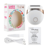 Mini Rasoir Électrique Étanche Rechargeable pour Femme, Épilateur Portable pour le Corps