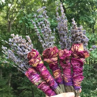 CELION Nouvelle Conception Bâtonnets d'Encens Anti-Emmêlement Lavande Rose Faits Main Biologiques pour Rituels de Purification