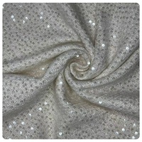 Tissu en tweed polyester avec broderie de grandes paillettes, tissu texturé multicolores pour manteau, blazer, chapeau, sac à main pour femme, personnalisable