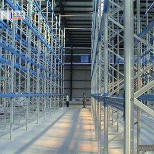 Système de support de palettes d'extérieur JCL Warehouse Drive Tear Drop Style Uprights Beams Heavy Duty Palette Shelves Bule/Orange/RAL Color - Product Image 6