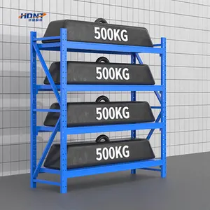 Produsen pabrik 500KG lapisan baja bubuk dilapisi logam rak susun & rak untuk gudang penyimpanan & rak manajemen