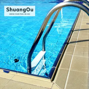 Normas internacionales esmaltadas Fina estándar piscina azulejo cerámica gimnasio competitivo piscina azulejo