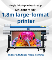 Impresora Plotter de Inyección de Tinta Eco Solvente de 1.8m, Nueva, Precio de Fábrica, para Formato Grande, Rollo a Rollo, Resolución de 600dpi