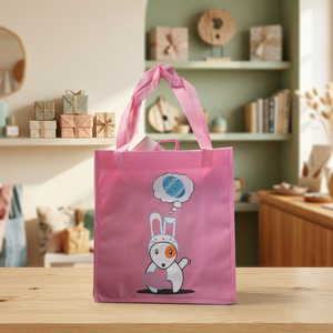 Bolsa de Compras Pequeña Reutilizable Ecológica de Polipropileno No Tejido Hecha en Vietnam, con Diseño de Dibujos Animados, Correa para el Hombro y Logotipo Personalizado - KIM DUC - Product Image 3