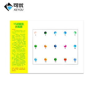 Schéma d'entraînement des muscles oculaires Keyou pour la myopie, l'amblyopie, l'hypermétropie, le strabisme, l'astigmatisme, équipement de soins de la vue - Product Image 1