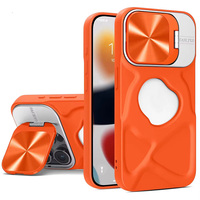 Coque arrière multifonctionnelle avec dissipateur thermique à rainures, support invisible et cadre de caméra résistant aux chutes pour iPhone 16 Plus 18 Duo