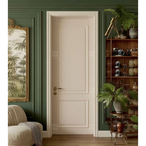 Puertas interiores de madera maciza impermeables modernas, nuevo diseño con accesorios a la venta para aplicaciones de hoteles y dormitorios - Product Image 1