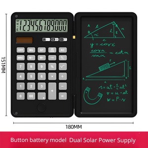 Custom OEM ODM 12 Digit Solar <strong>Calculator</strong> <strong>with</strong> LCD Writing Tablet Folding Dual Power <strong>Calculator</strong> for Office School Bulk Wholesale - Product Image 2