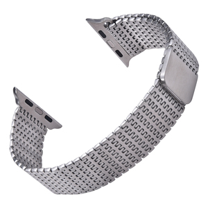 Bracelet de montre en acier inoxydable vintage JAETIUM, motif mosaïque unique, bracelet de remplacement en acier inoxydable pour Apple Watch - Product Image 1