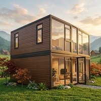 Module d'hébergement modulaire télescopique extensible de luxe pour camping en montagne et en bord de lac, style 'Living Pod' tendance