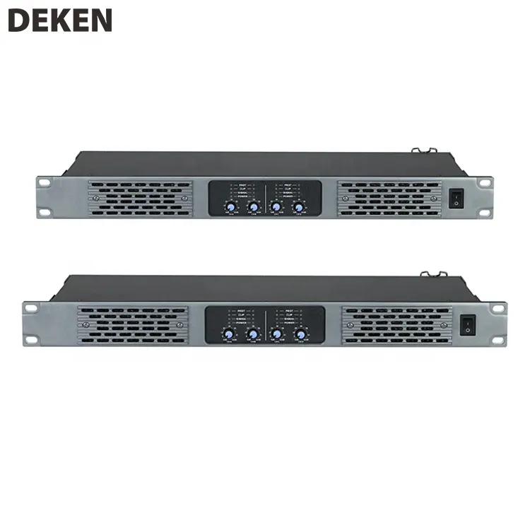 DEKEN DA-4200 Professional4チャンネルオーディオアンプ8オーム200wパワーアンプ1UクラスDサウンドデジタルパワーアンプ
