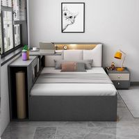 Meubles de chambre à coucher modernes et fonctionnels, gain de place, lit simple, double, lit superposé pour enfants, avec rangement