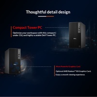 PC Tower Baru Dell QCT1250 dengan Monitor 23.8 inci, Intel Core I7-14700, RAM 16GB DDR5, SSD 1TB + HDD 2TB, RX550 8GB untuk Bisnis, Kantor, dan Pembelajaran