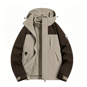 Coupe-vent d'hiver unisexe à capuche, technologie triple protection, imperméable, respirant, coupe-vent, résistant aux taches, pour l'extérieur - Product Image 5