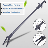 Pince de nettoyage d'aquarium durable Jeneca, outil de nettoyage de réservoir de poissons, pince à dents en plastique légère et écologique, pour salon et patio