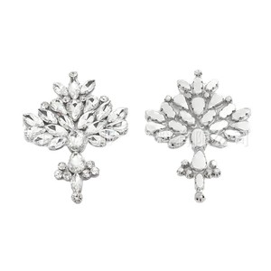 Floral Glass Rhinestone <b>Applique</b> For Wedding Dress DIY Clothing Trim Summer 2025 Guangzhou Made AB169 - Product Image 5