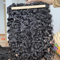 Extensions de cheveux humains indiens bruts Bonucy Curl, double trame, non traités, ondulés naturels, vente en gros pour revendeurs